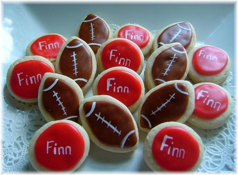 football cookies birthday